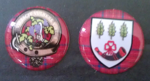 Burnett Crest & Shield Stickers (20mm)