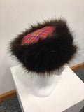 Faux Fur Burnett Tartan Pillbox Hats
